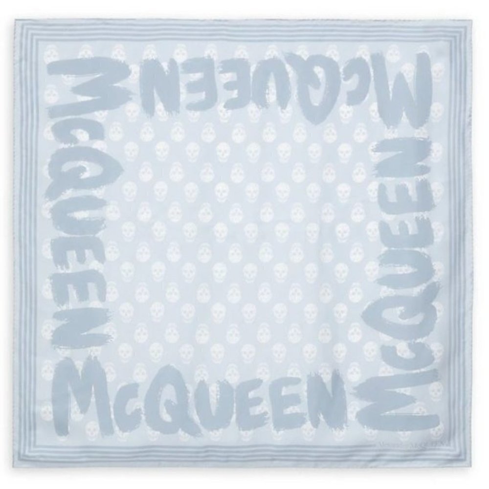 Alexander McQueen Graffiti‎ Biker Silk Scarf